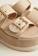 Mariella Fabiani - Flatform Sandals - Beige Matte