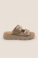 RAGAZZA - Flatform Sandals - Beige Suede