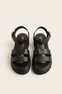 Estil - Flatform Sandals - Black Matte