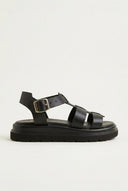 Estil - Flatform Sandals - Black Matte