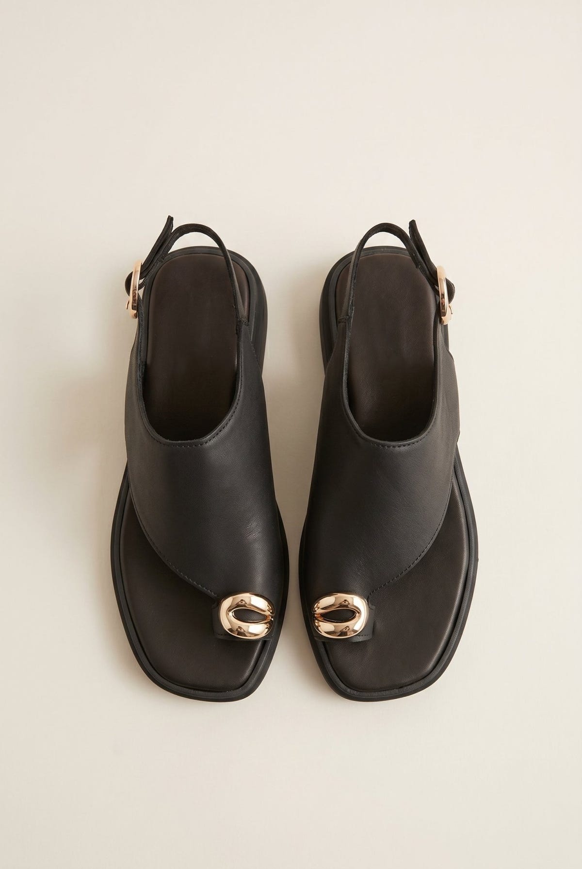 Mariella Fabiani - Flatform Sandals - Black Matte