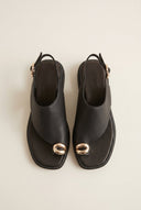 Mariella Fabiani - Flatform Sandals - Black Matte