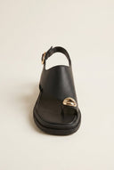 Mariella Fabiani - Flatform Sandals - Black Matte