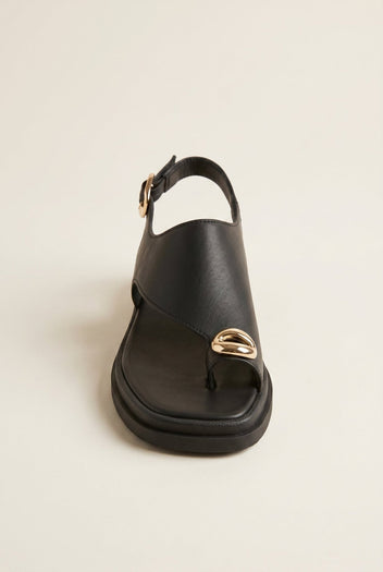Mariella Fabiani - Flatform Sandals - Black Matte