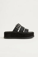 Mariella Fabiani - Flatform Sandals - Black Matte