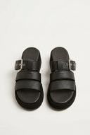 Mariella Fabiani - Flatform Sandals - Black Matte