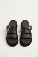 Mariella Fabiani - Flatform Sandals - Black Matte