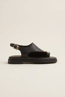 Mariella Fabiani - Flatform Sandals - Black Matte