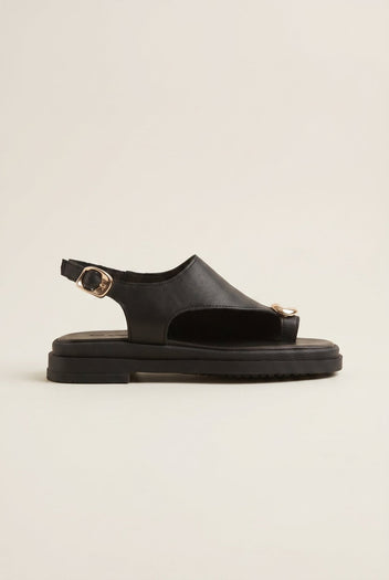 Mariella Fabiani - Flatform Sandals - Black Matte