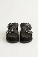 Mariella Fabiani - Flatform Sandals - Black Matte