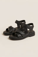 Mariella Fabiani - Flatform Sandals - Black Matte