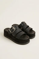 Mariella Fabiani - Flatform Sandals - Black Matte