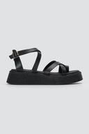 RAGAZZA - Flatform Sandals - Black Matte