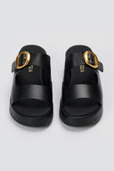 RAGAZZA - Flatform Sandals - Black Matte
