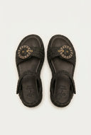 Mariella Fabiani - Flatform Sandals - Black Raffia
