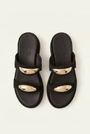 Mariella Fabiani - Flatform Sandals - Black Suede