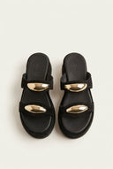 Mariella Fabiani - Flatform Sandals - Black Suede