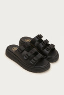TFP - Flatform Sandals Bow Detail - Black Matte