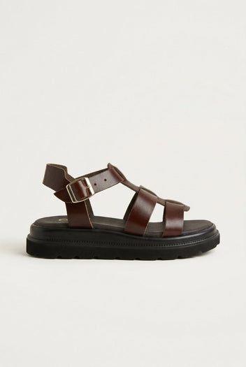 Estil - Flatform Sandals - Brown Matte