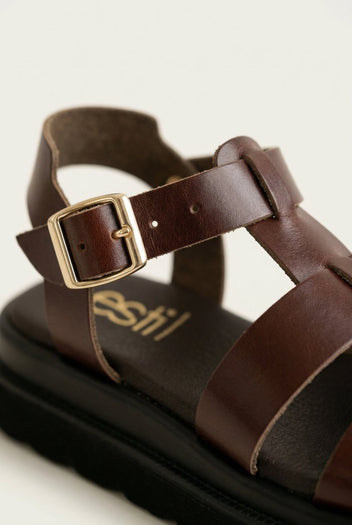 Estil - Flatform Sandals - Brown Matte