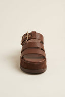 Mariella Fabiani - Flatform Sandals - Brown Matte