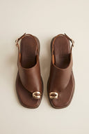 Mariella Fabiani - Flatform Sandals - Brown Matte
