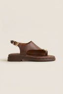Mariella Fabiani - Flatform Sandals - Brown Matte