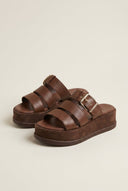 Mariella Fabiani - Flatform Sandals - Brown Matte