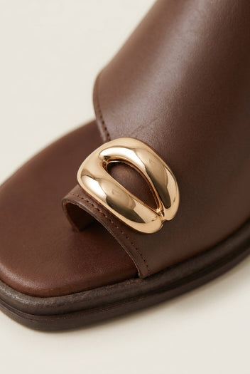 Mariella Fabiani - Flatform Sandals - Brown Matte