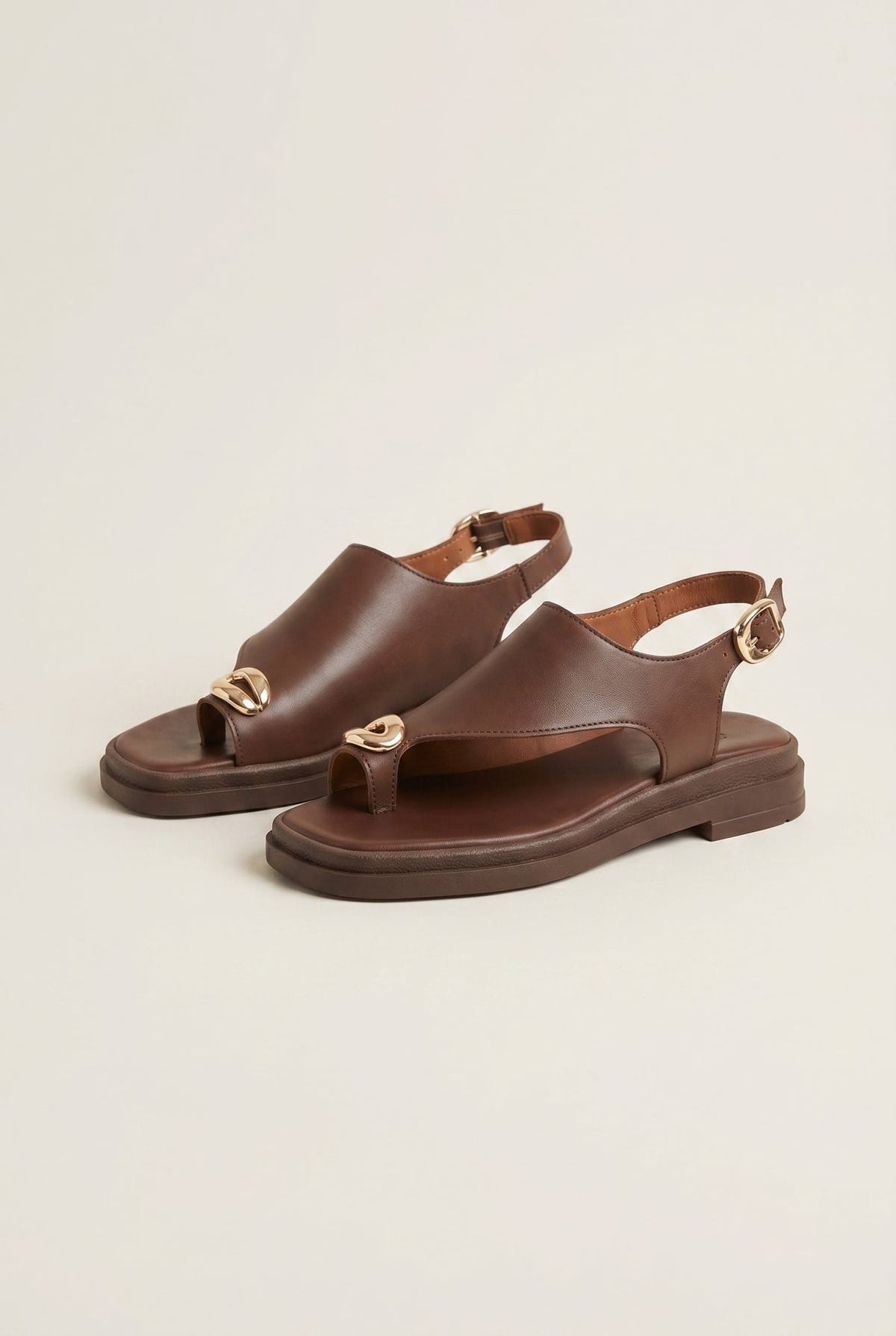 Mariella Fabiani - Flatform Sandals - Brown Matte
