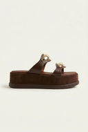 Mariella Fabiani - Flatform Sandals - Brown Matte