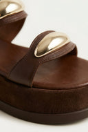 Mariella Fabiani - Flatform Sandals - Brown Matte