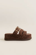 Mariella Fabiani - Flatform Sandals - Brown Matte
