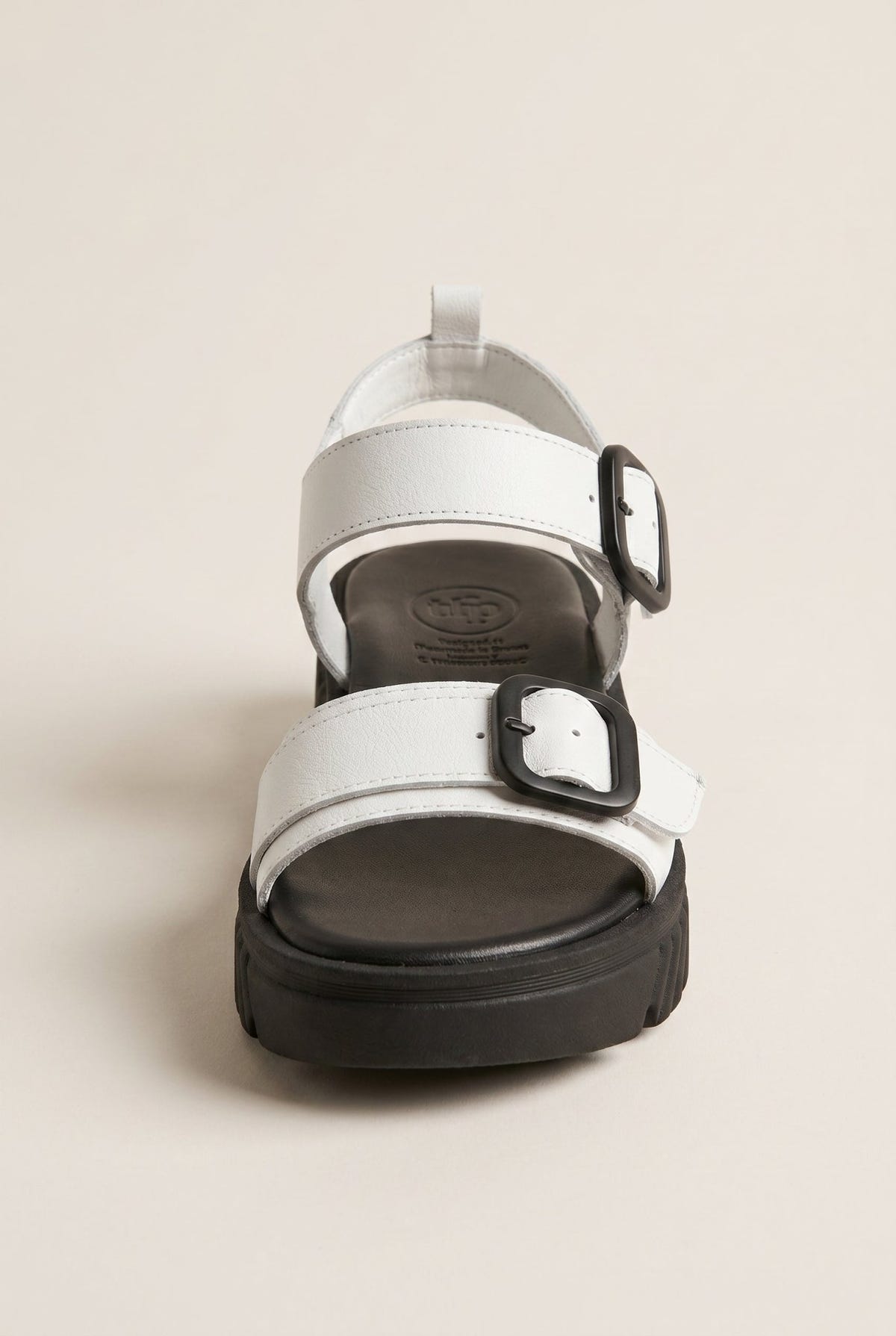 TFP - Flatform Sandals Buckle Strap - White Matte