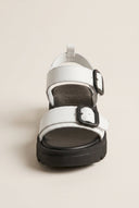 TFP - Flatform Sandals Buckle Strap - White Matte