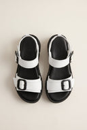 TFP - Flatform Sandals Buckle Strap - White Matte