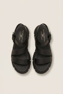 TFP - Flatform Sandals Chunky Sole Ankle Strap - Black Matte