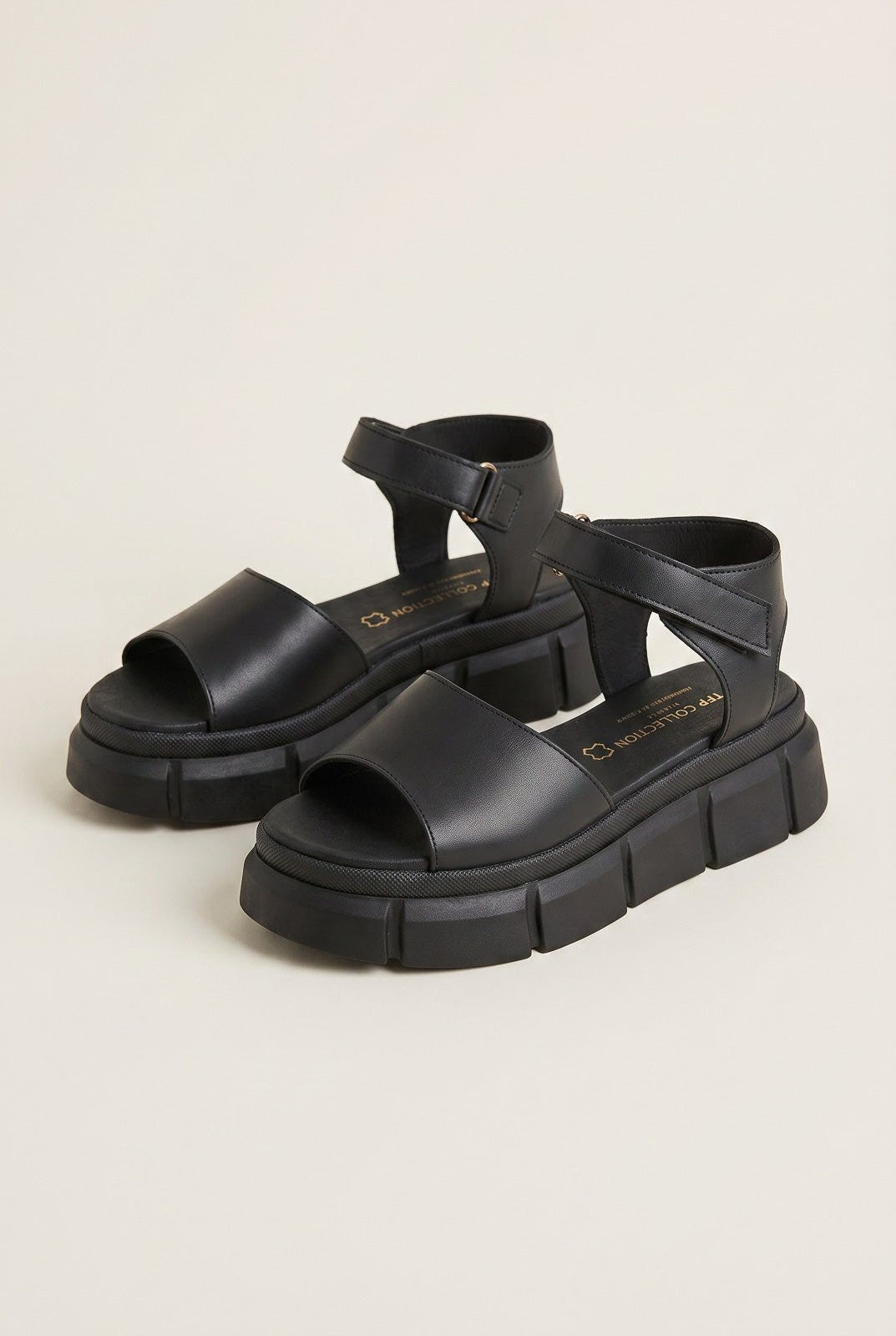 TFP - Flatform Sandals Chunky Sole - Black Matte