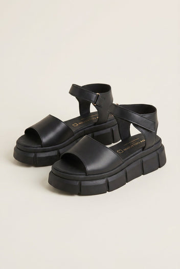 TFP - Flatform Sandals Chunky Sole - Black Matte