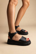 TFP - Flatform Sandals Chunky Sole - Black Matte