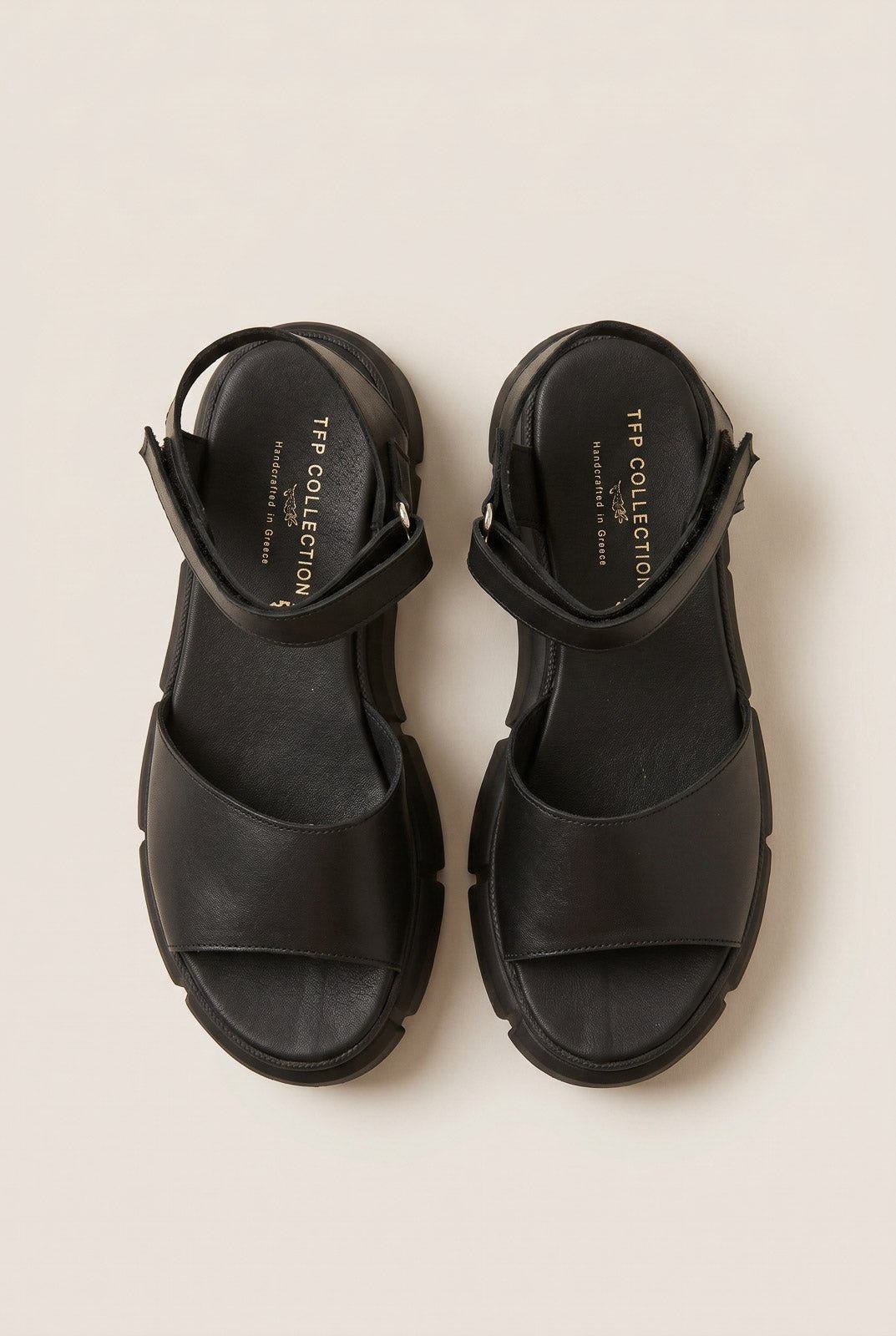 TFP - Flatform Sandals Chunky Sole - Black Matte