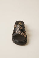 TFP - Flatform Sandals Leopard Detail - Black/Leopard