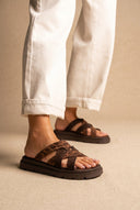 TFP - Flatform Sandals Leopard Detail - Brown/Leopard