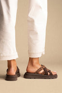 TFP - Flatform Sandals Leopard Detail - Brown/Leopard