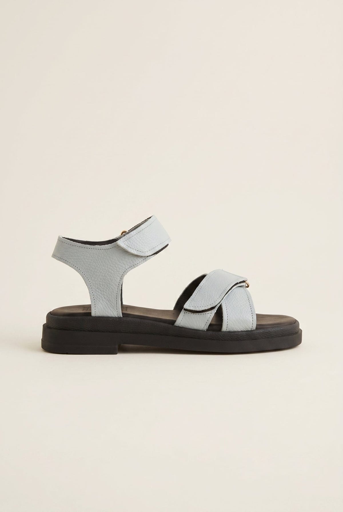Mariella Fabiani - Flatform Sandals - Light Grey Matte