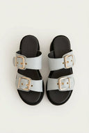 Mariella Fabiani - Flatform Sandals - Light Grey Matte