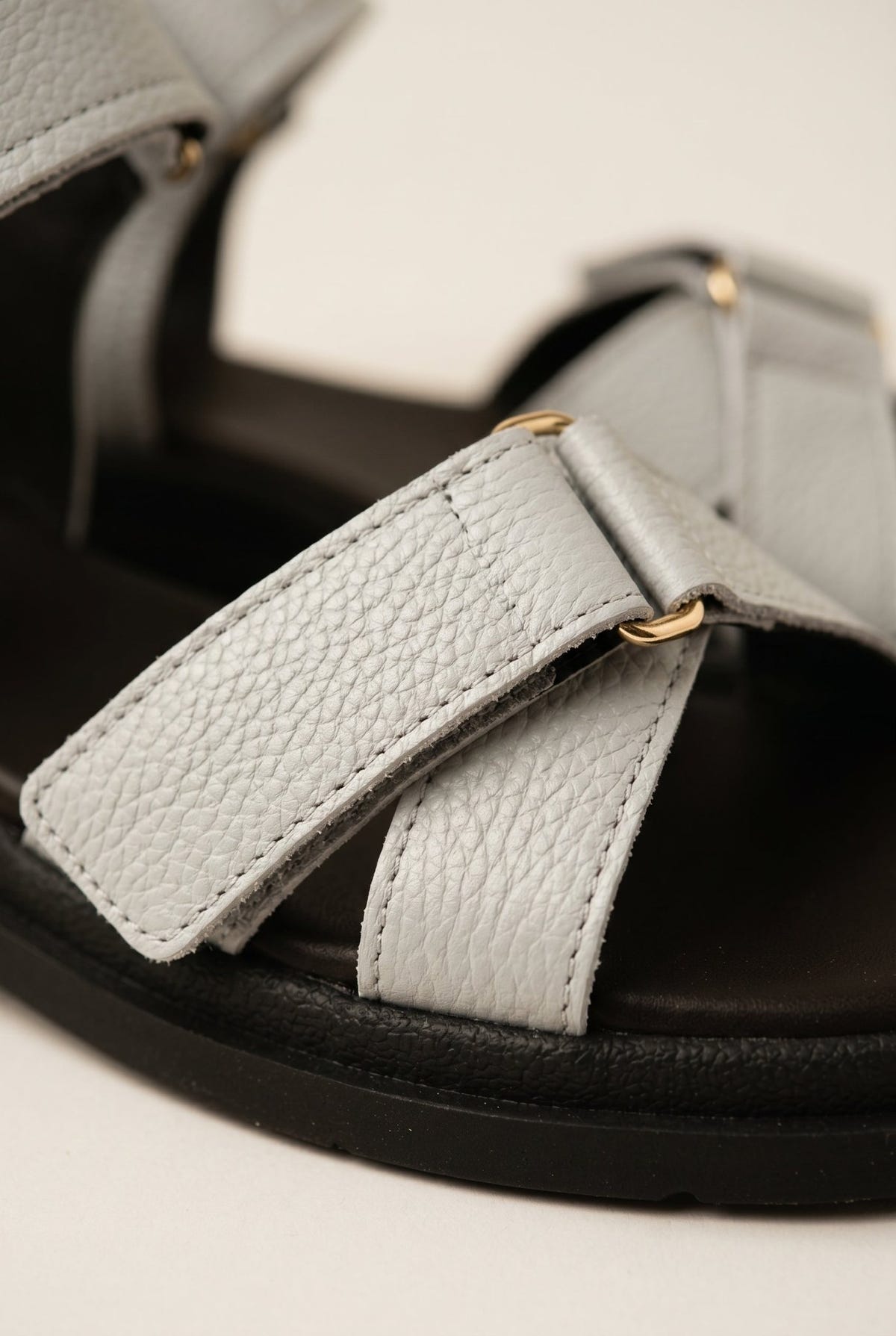 Mariella Fabiani - Flatform Sandals - Light Grey Matte