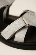 Mariella Fabiani - Flatform Sandals - Light Grey Matte