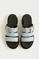 Mariella Fabiani - Flatform Sandals - Light Grey Matte