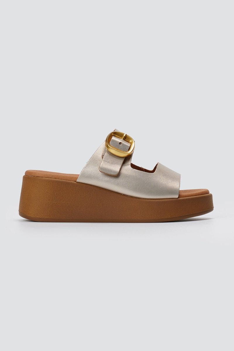 RAGAZZA - Flatform Sandals - Sand Matte